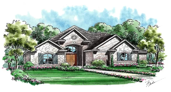 image of traditional house plan 9456